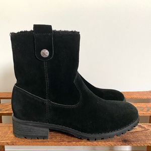 Bjorndal Aspen Black Suede Leather Ankle Boots Women’s 6